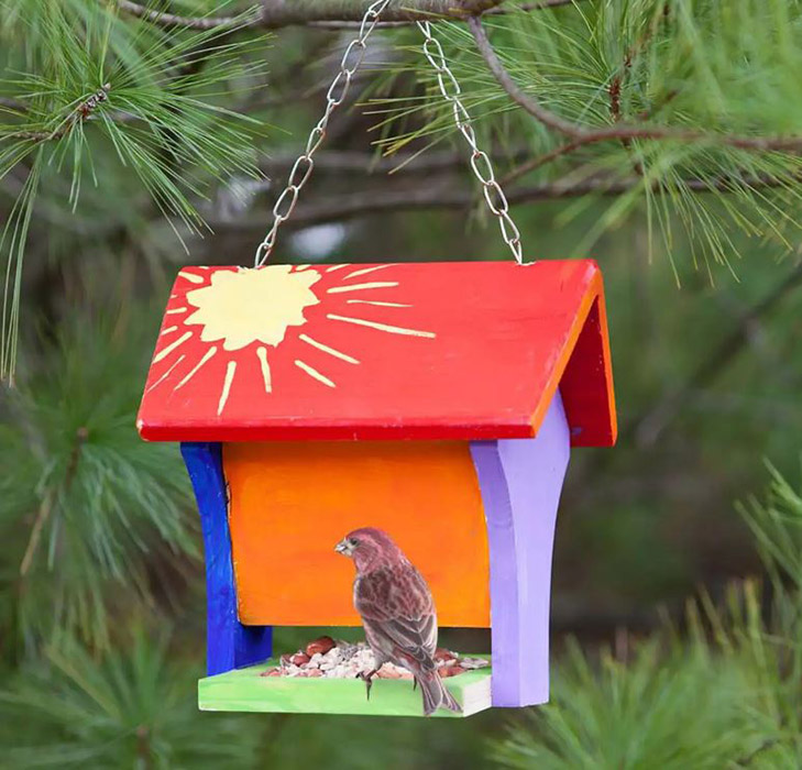 How to painted bird feeders (2)