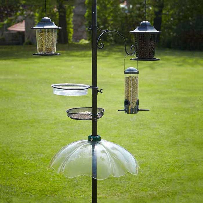 squirrel baffle for bird feeder