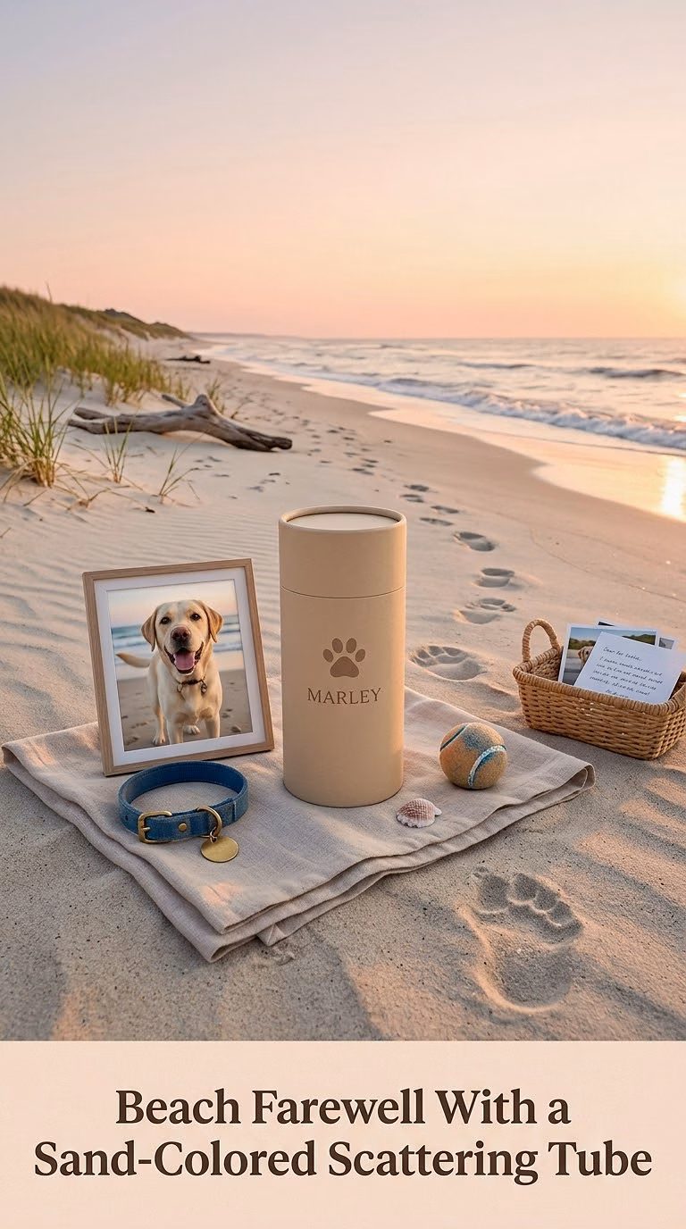 10. Beach Farewell With a Sand-Colored Scattering Tube