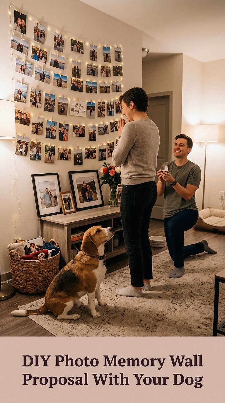 DIY Photo Memory Wall Proposal With Your Dog