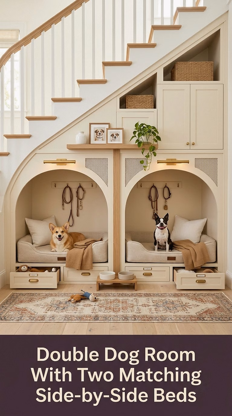10. Double Dog Room With Two Matching Side-by-Side Beds