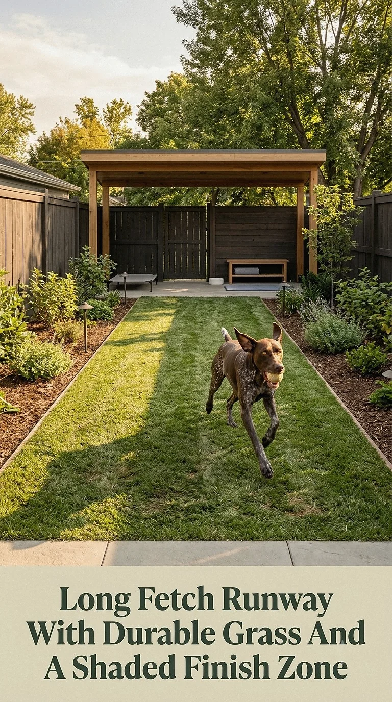 Long Fetch Runway With Durable Grass And A Shaded Finish Zone