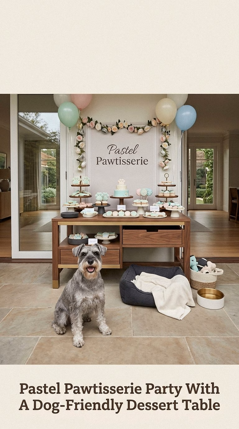 Pastel Pawtisserie Party With A Dog-Friendly Dessert Table