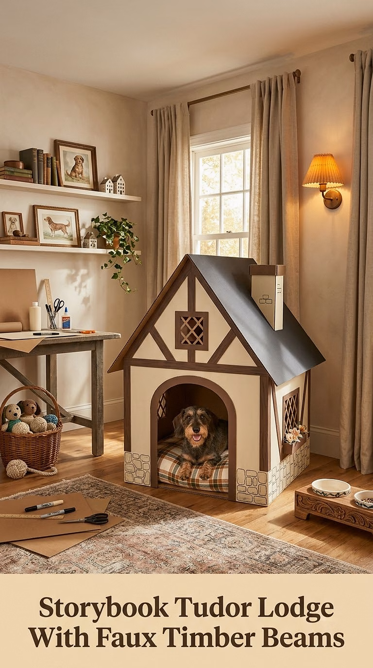 Storybook Tudor Lodge With Faux Timber Beams