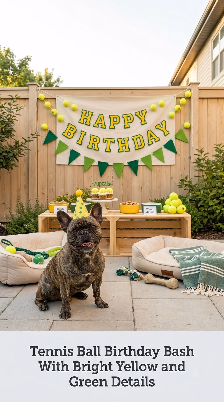 Tennis Ball Birthday Bash With Bright Yellow and Green Details