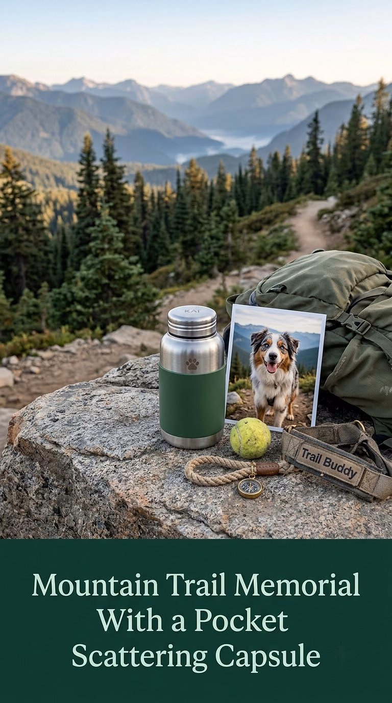 11. Mountain Trail Memorial With a Pocket Scattering Capsule