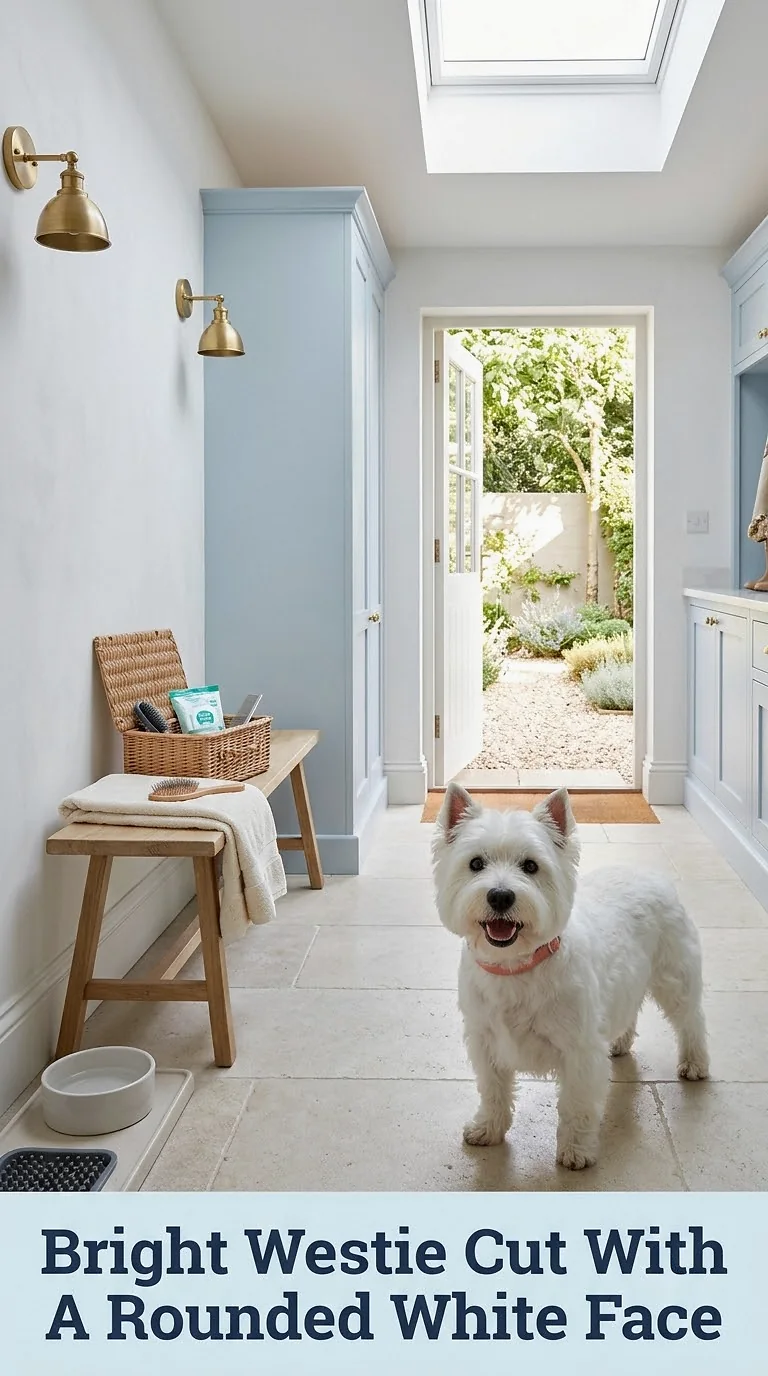 Bright Westie Cut With A Rounded White Face