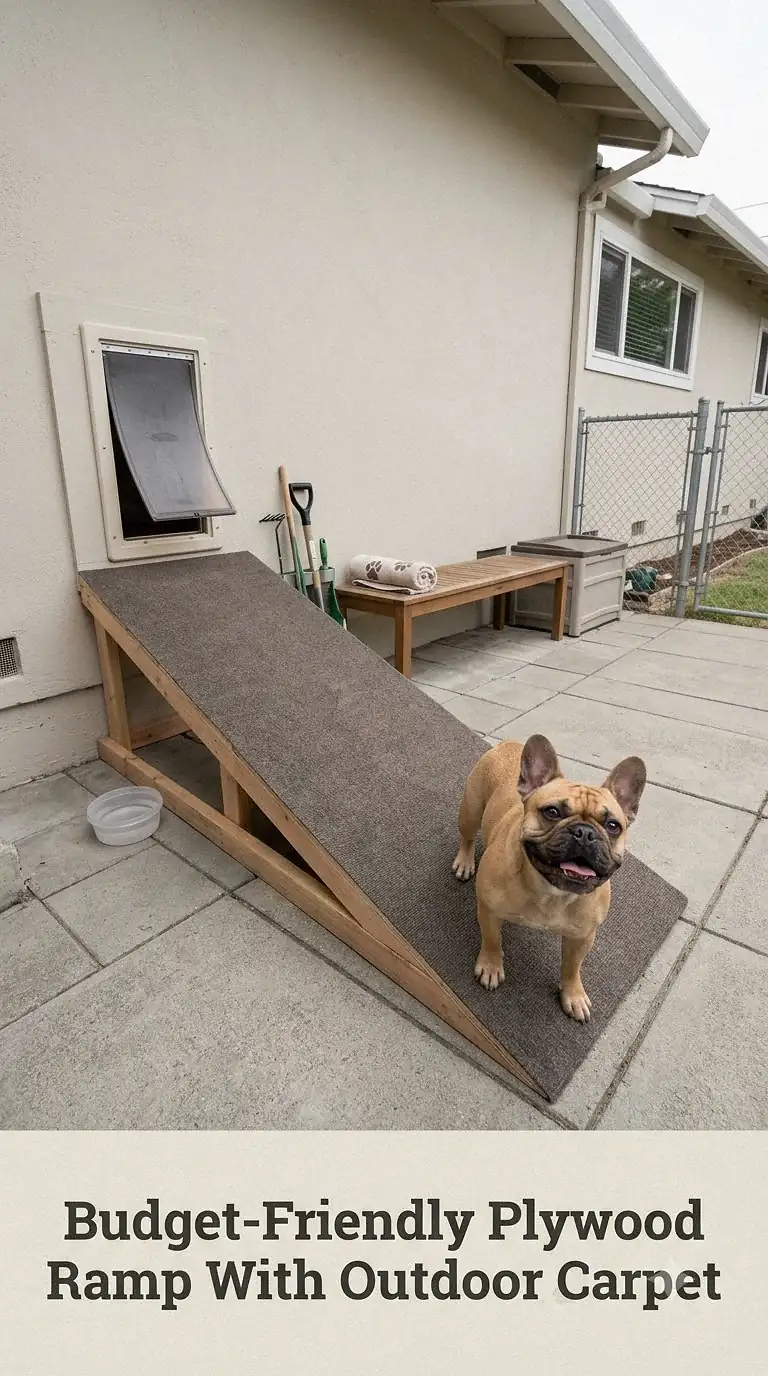 Budget-Friendly Plywood Ramp With Outdoor Carpet
