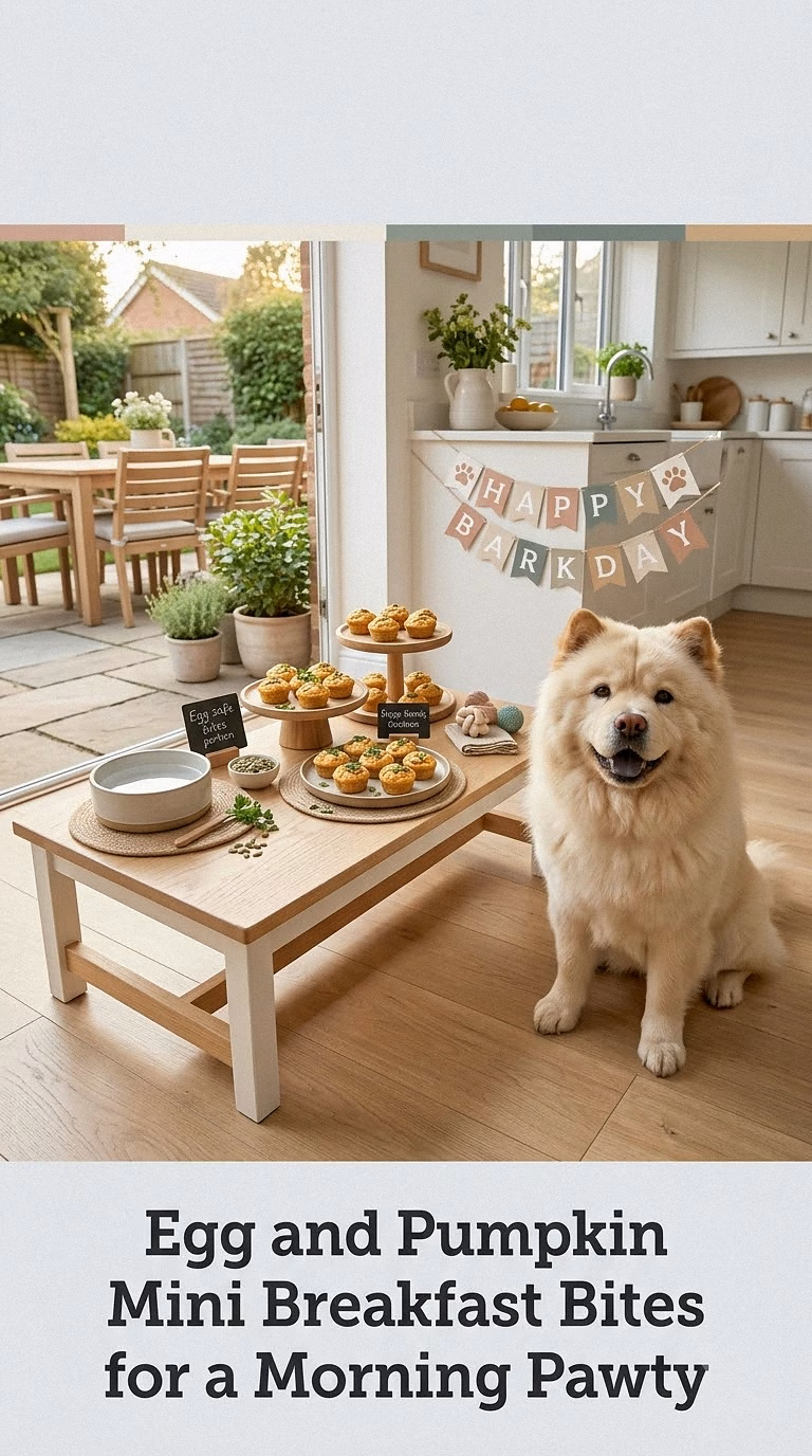 Egg and Pumpkin Mini Breakfast Bites for a Morning Pawty