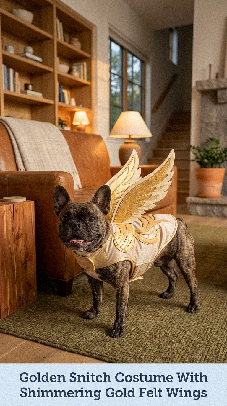 Golden Snitch Costume With Shimmering Gold Felt Wings
