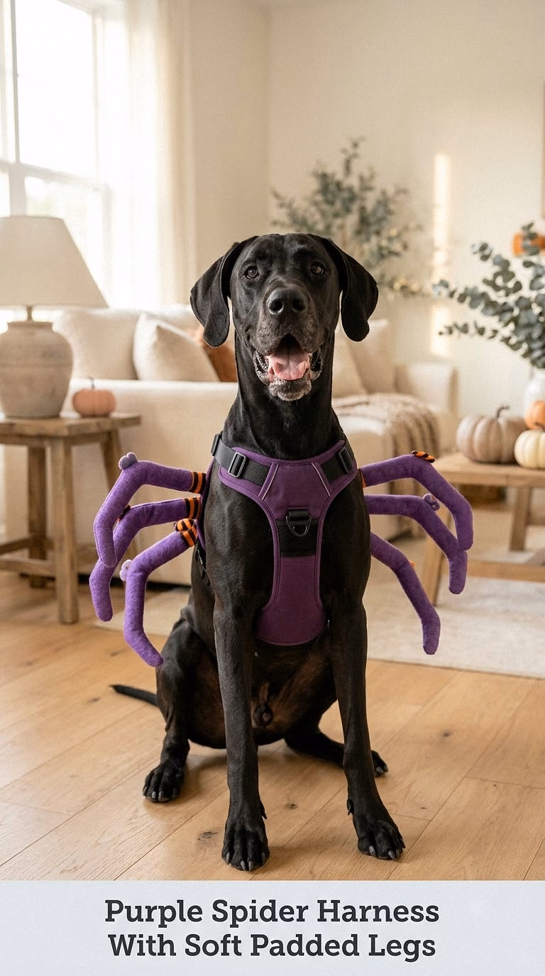 Purple Spider Harness With Soft Padded Legs
