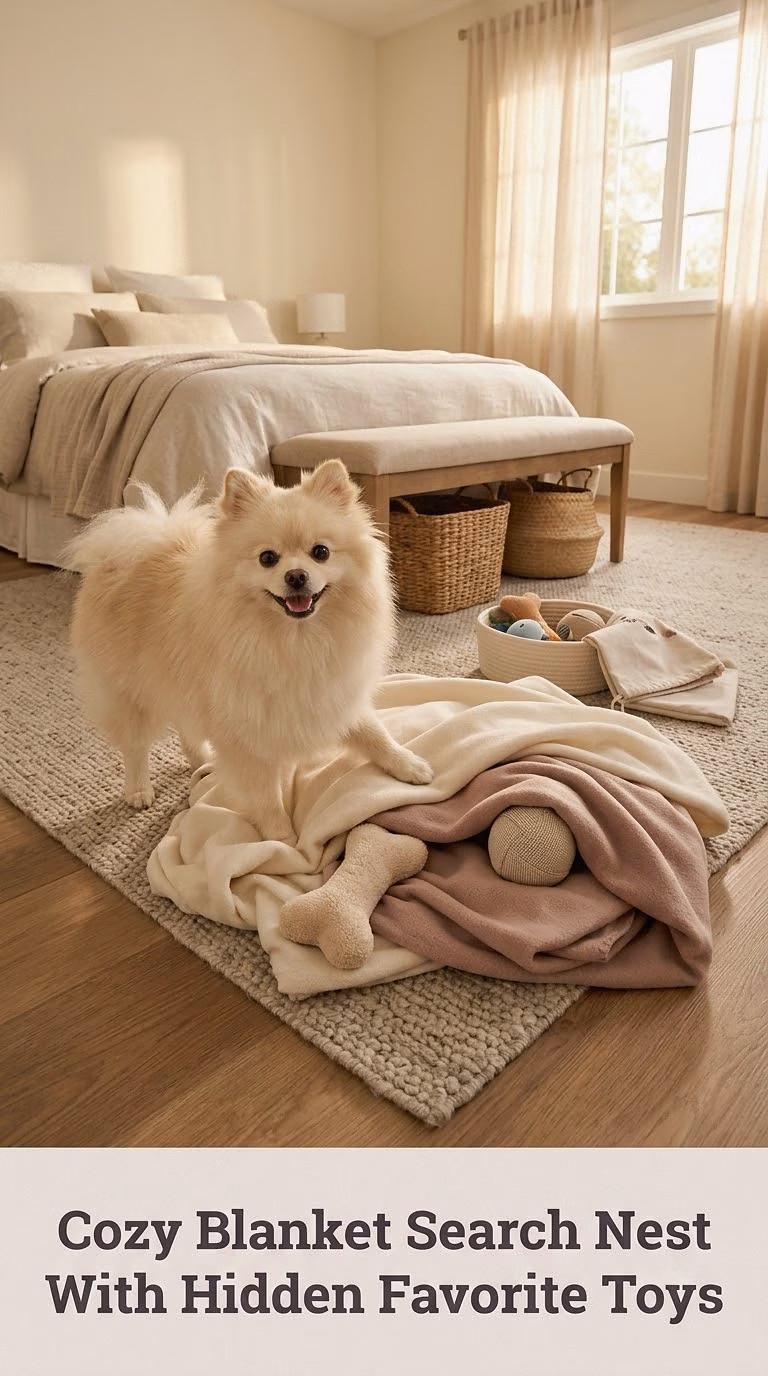 Cozy Blanket Search Nest With Hidden Favorite Toys