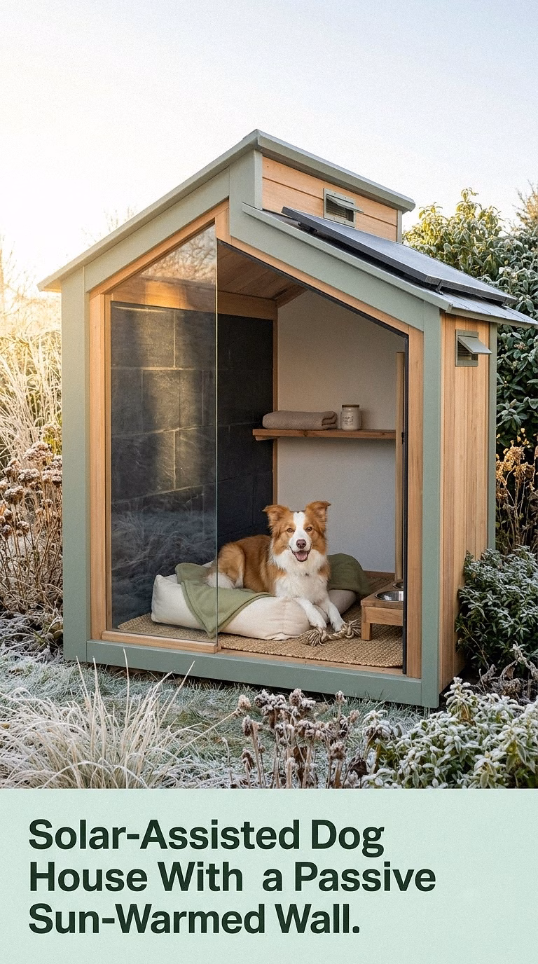 13. Solar-Assisted Dog House With a Passive Sun-Warmed Wall