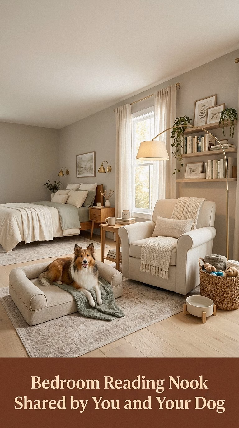 13. Bedroom Reading Nook Shared by You and Your Dog