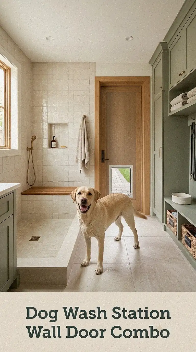 Dog Wash Station Wall Door Combo