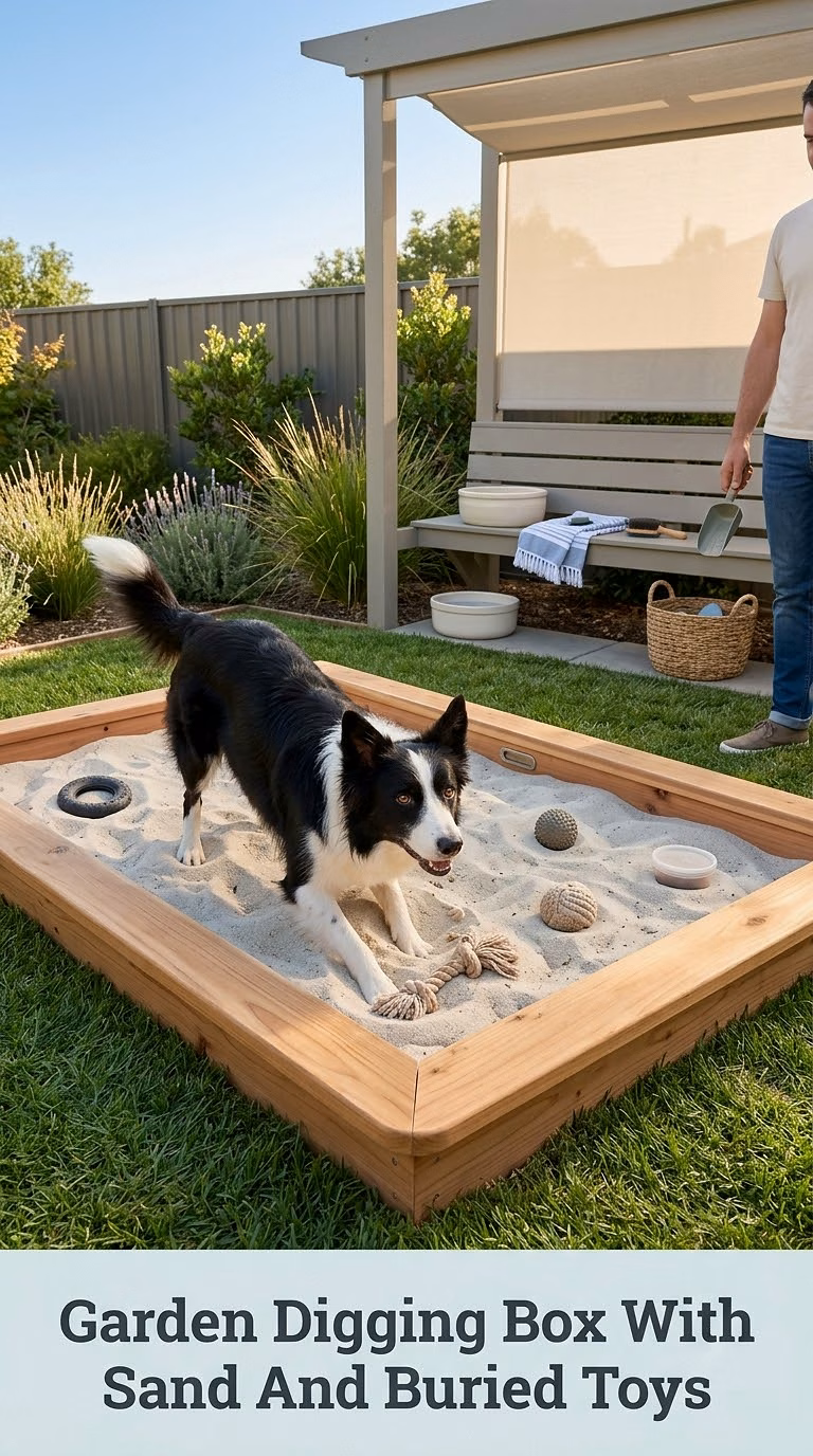 Garden Digging Box With Sand And Buried Toys