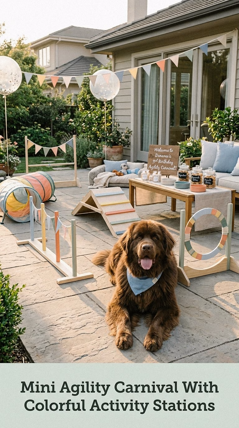 Mini Agility Carnival With Colorful Activity Stations