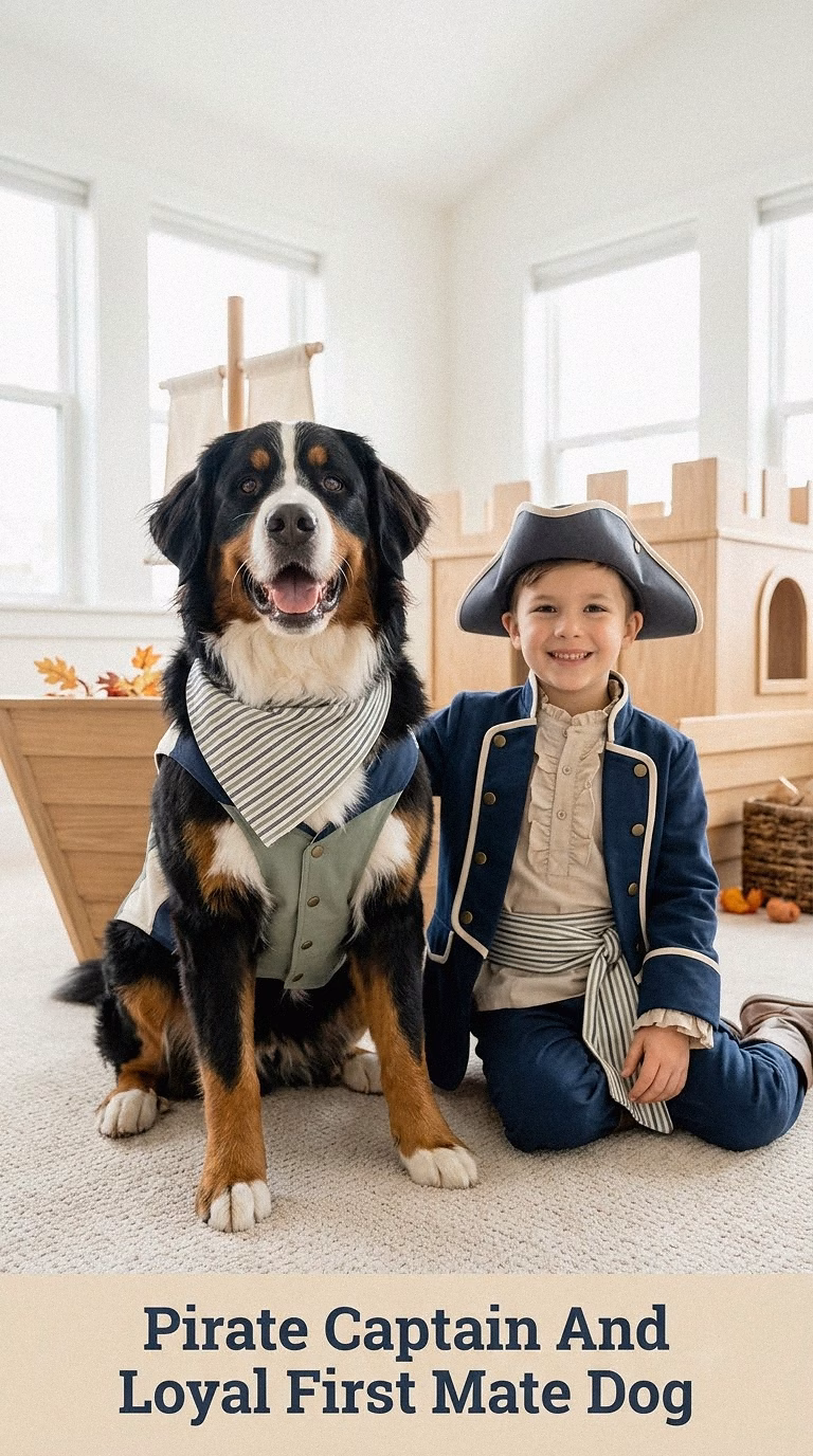 Pirate Captain And Loyal First Mate Dog