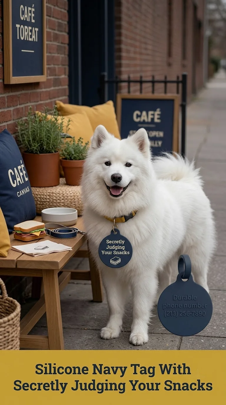 Silicone Navy Tag With Secretly Judging Your Snacks