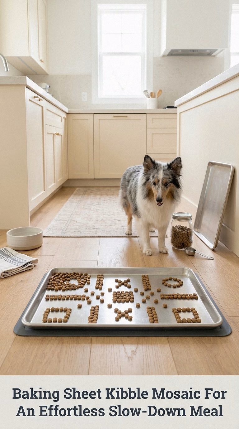 Baking Sheet Kibble Mosaic For An Effortless Slow-Down Meal