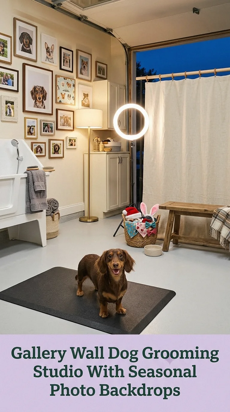 Gallery Wall Dog Grooming Studio With Seasonal Photo Backdrops