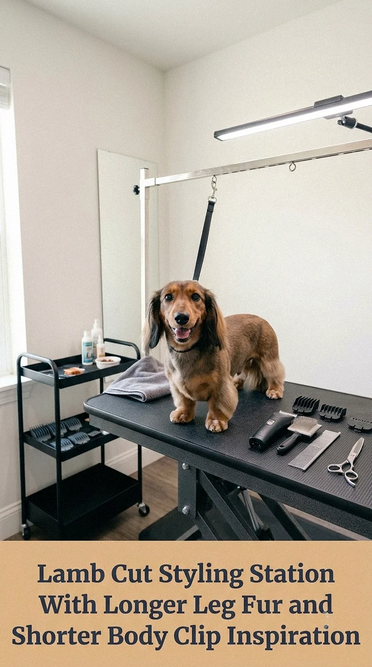 Lamb Cut Styling Station With Longer Leg Fur and Shorter Body Clip Inspiration