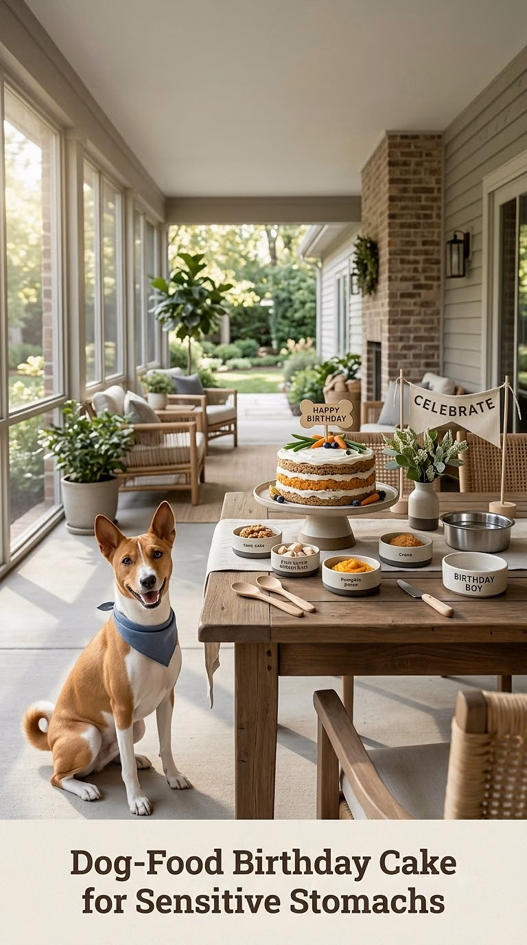 Dog-Food Birthday Cake for Sensitive Stomachs