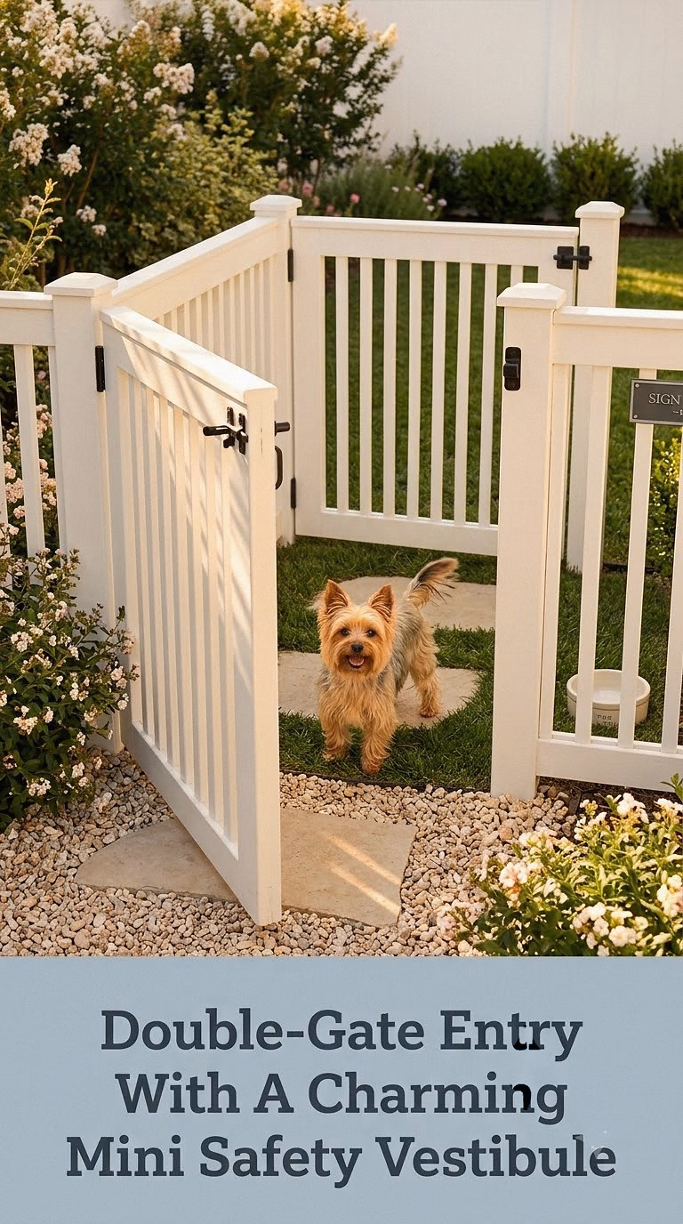 Double-Gate Entry With A Charming Mini Safety Vestibule
