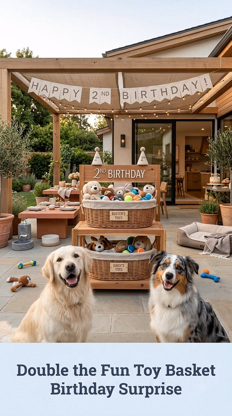 Double the Fun Toy Basket Birthday Surprise