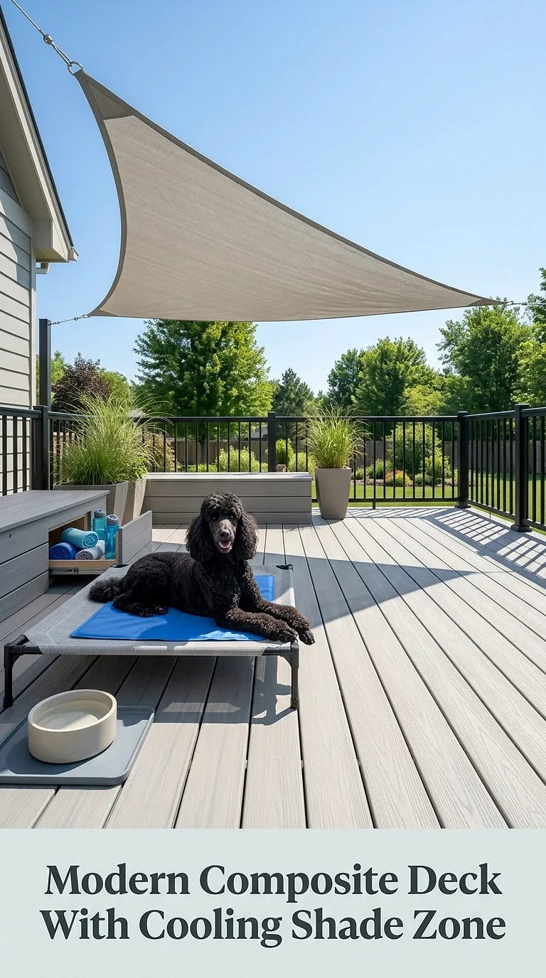 Modern Composite Deck With Cooling Shade Zone