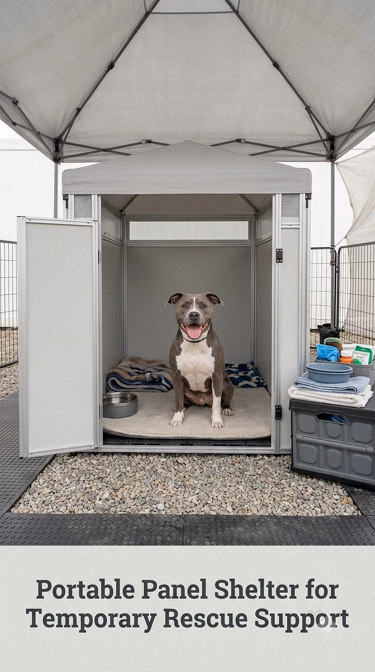 Portable Panel Shelter for Temporary Rescue Support
