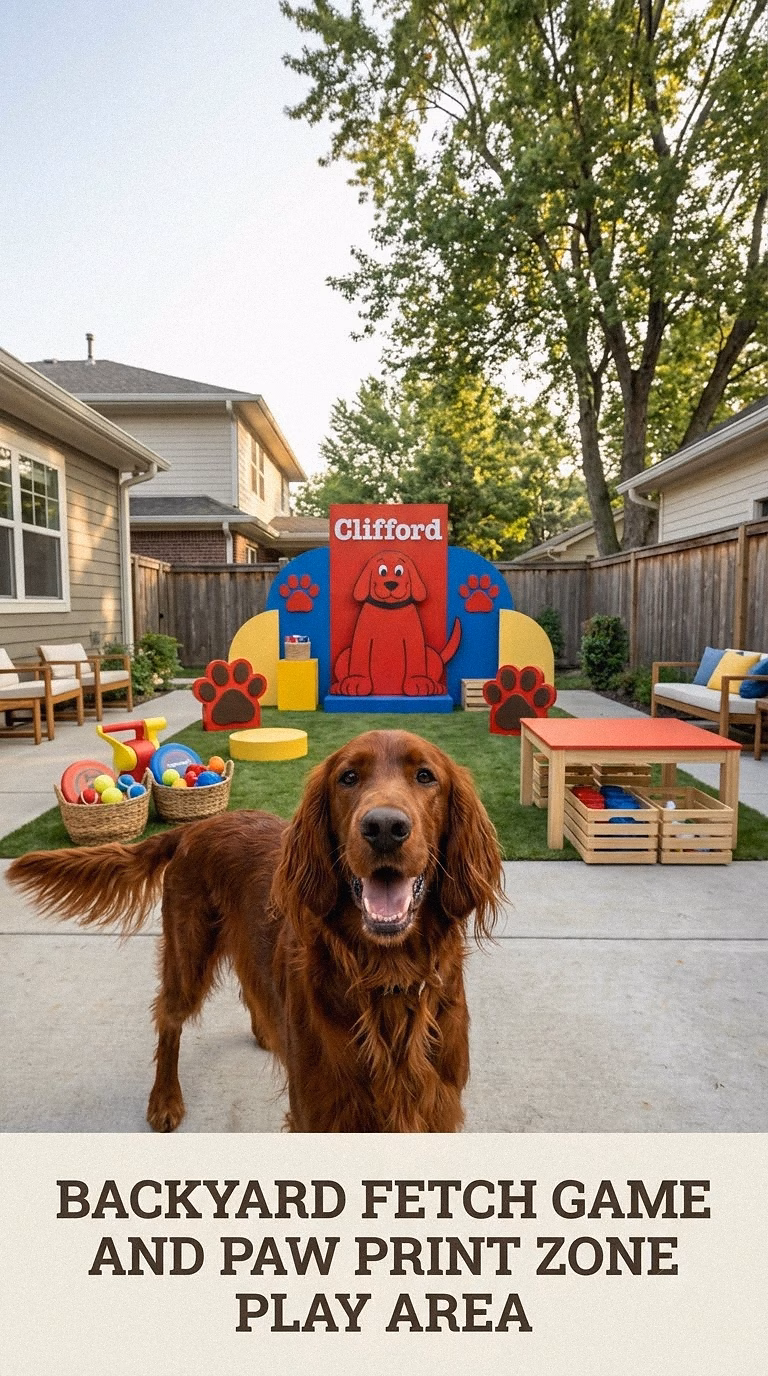 Backyard Fetch And Paw Print Game Zone
