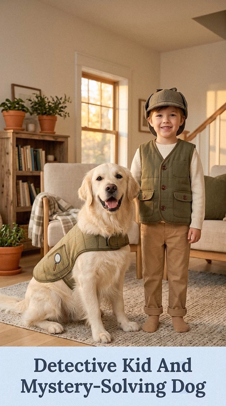 Detective Kid And Mystery-Solving Dog