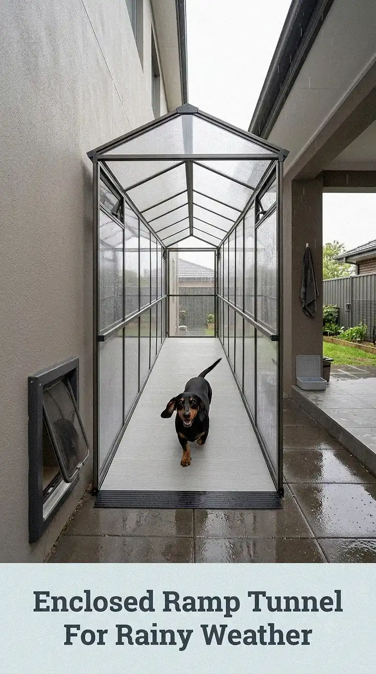 Enclosed Ramp Tunnel For Rainy Weather