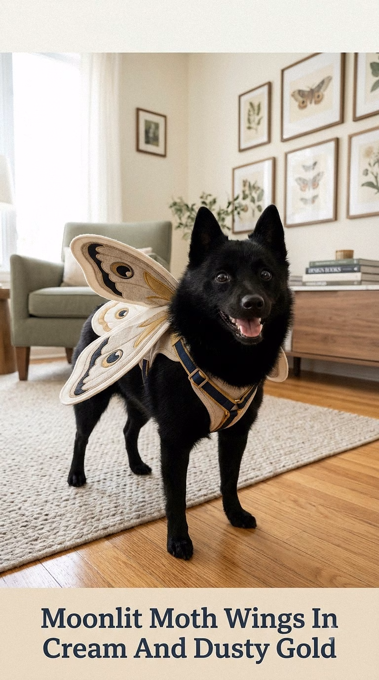 Moonlit Moth Wings In Cream And Dusty Gold