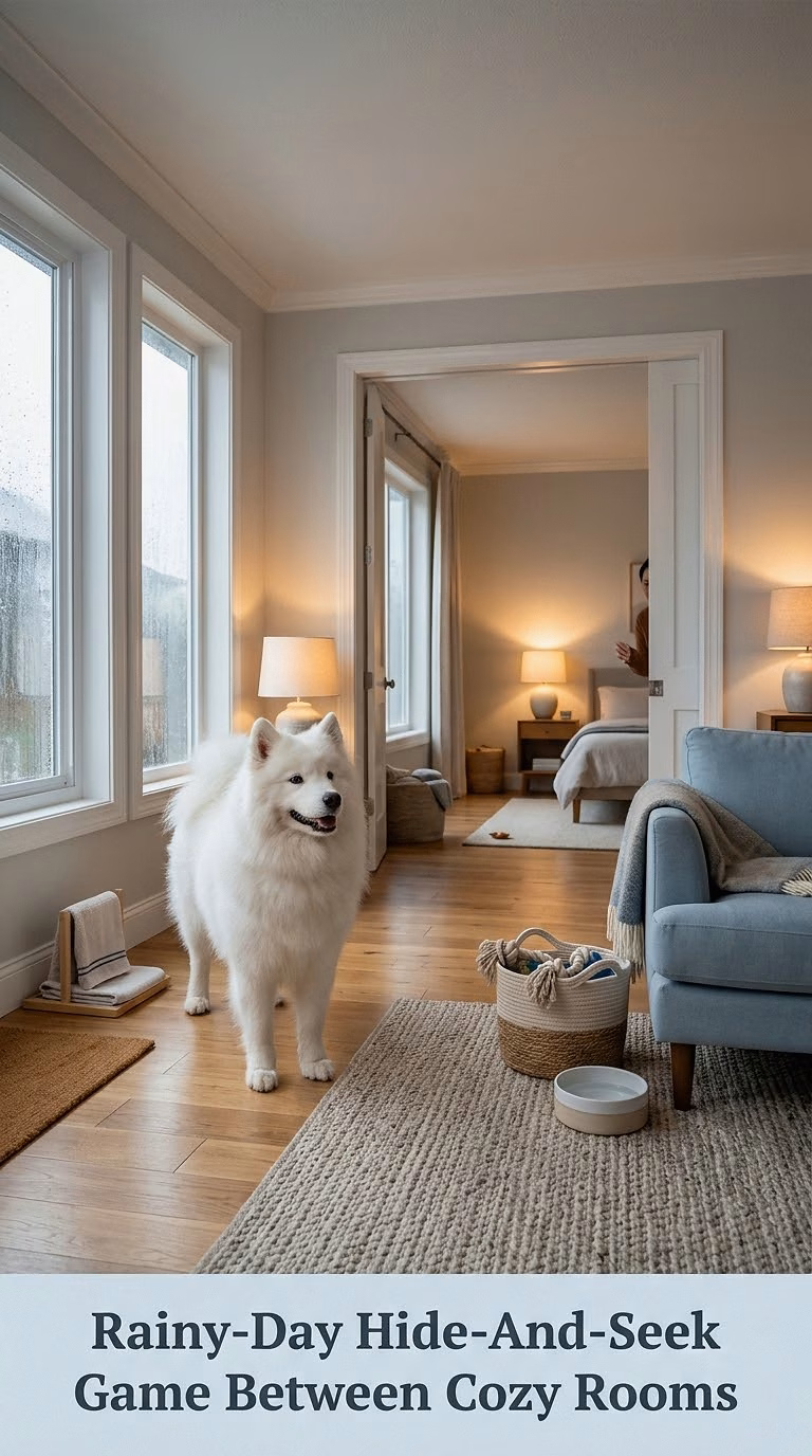 Rainy-Day Hide-And-Seek Game Between Cozy Rooms