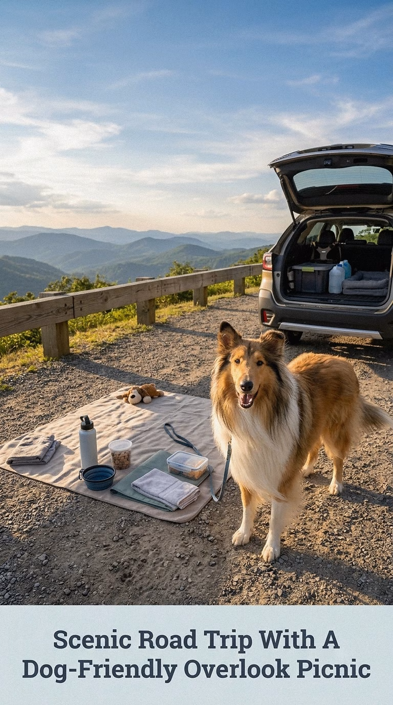 Scenic Road Trip With A Dog-Friendly Overlook Picnic