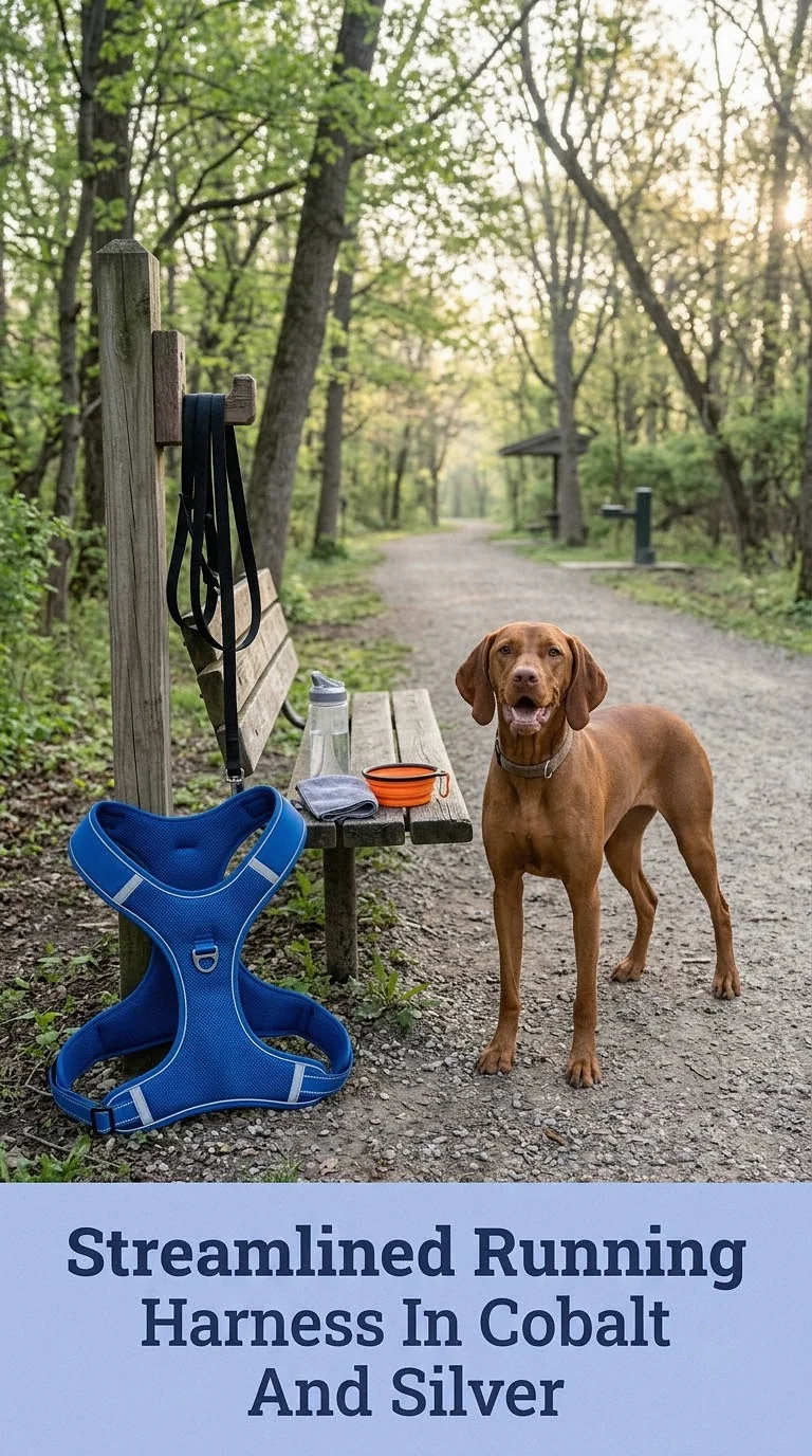 Streamlined Running Harness In Cobalt And Silver
