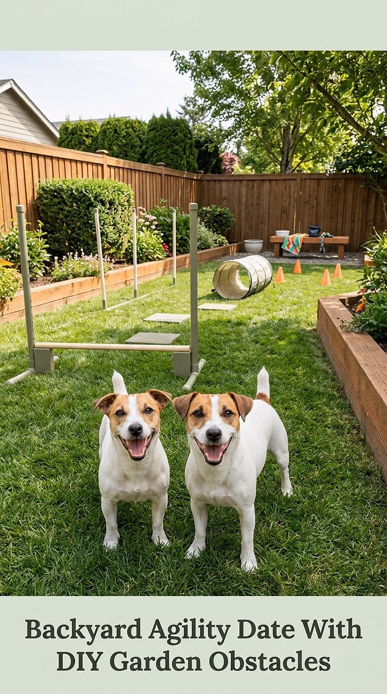 Backyard Agility Date With DIY Garden Obstacles