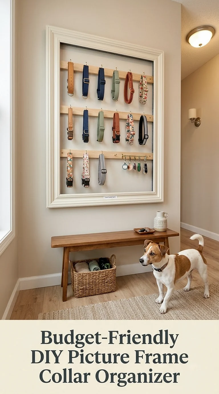 Budget-Friendly DIY Picture Frame Collar Organizer