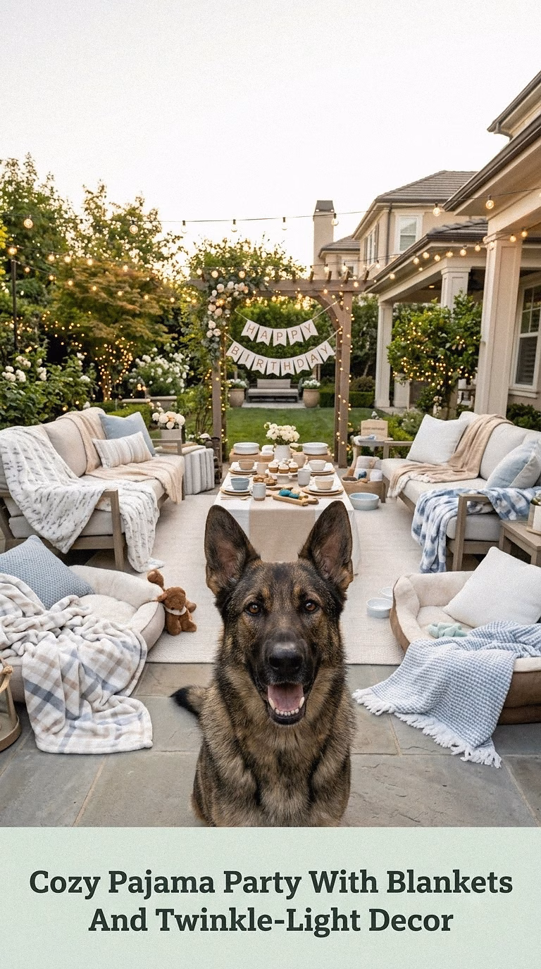 Cozy Pajama Party With Blankets And Twinkle-Light Decor