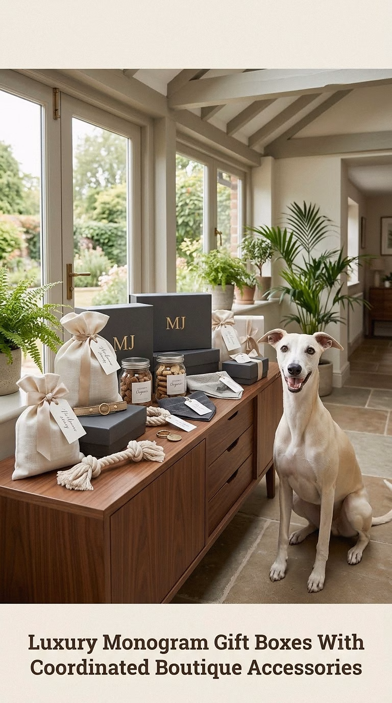Luxury Monogram Gift Boxes With Coordinated Boutique Accessories