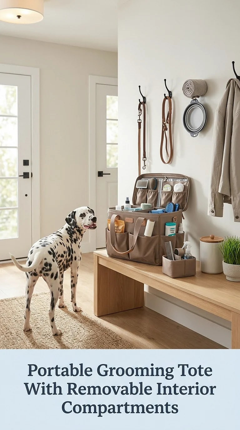 Portable Grooming Tote With Removable Interior Compartments