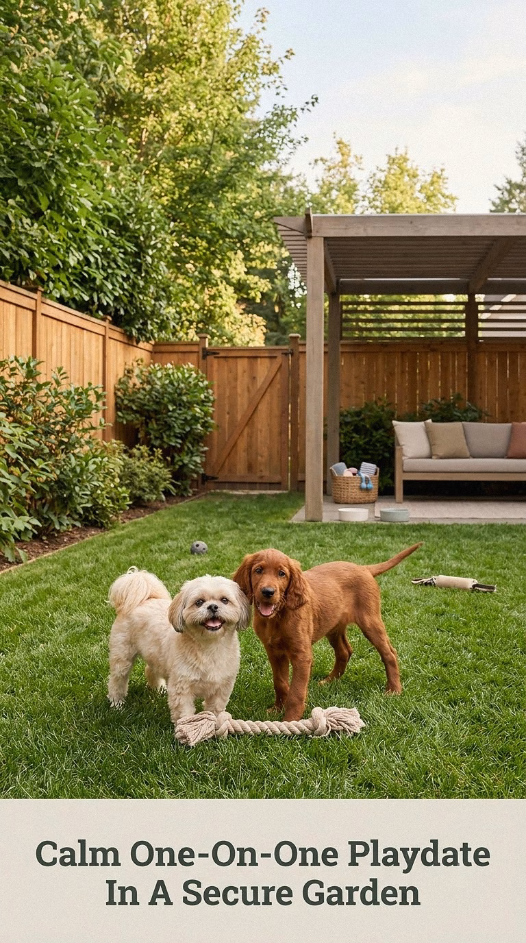 Calm One-On-One Playdate In A Secure Garden