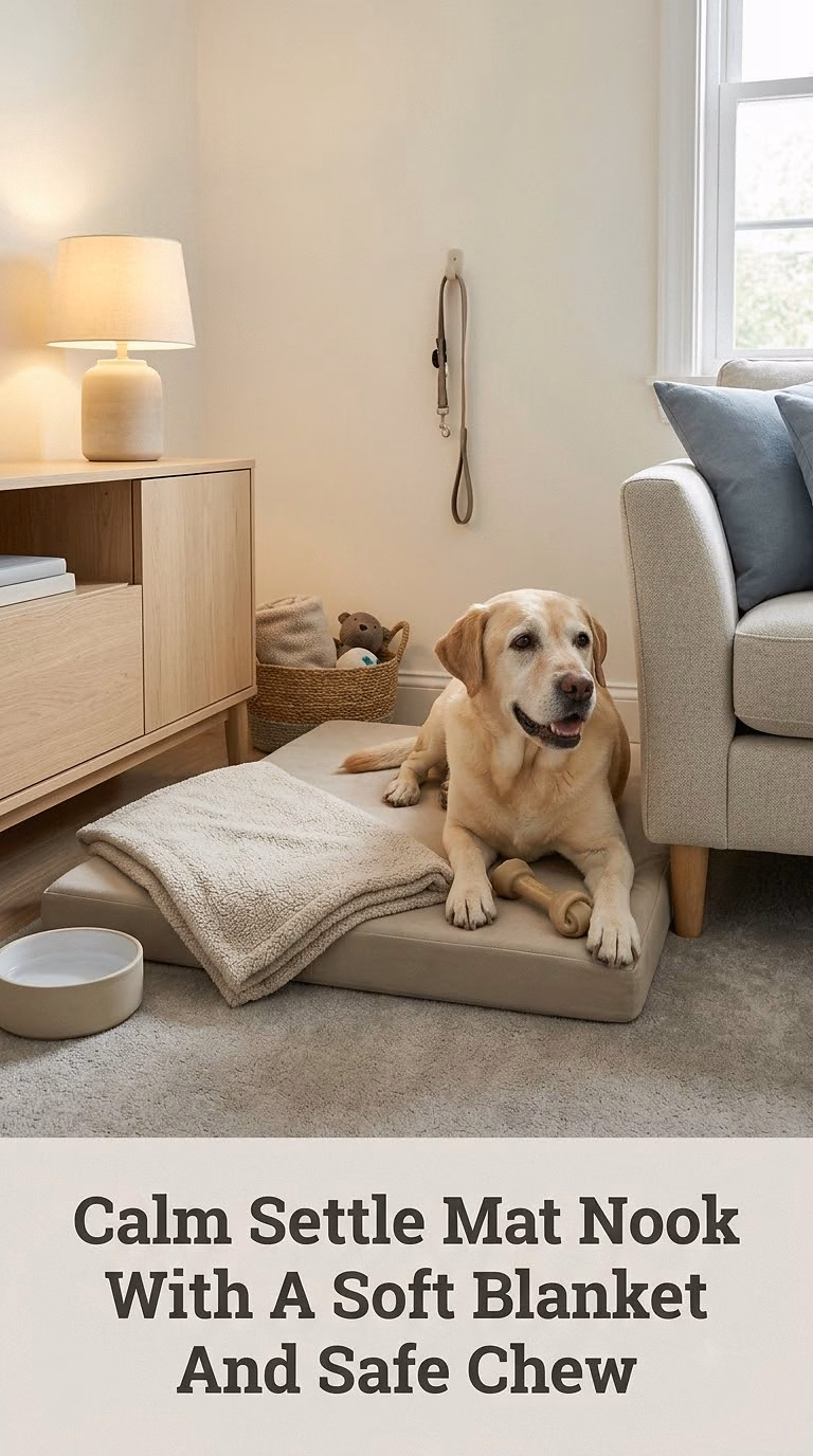 Calm Settle Mat Nook With A Soft Blanket And Safe Chew