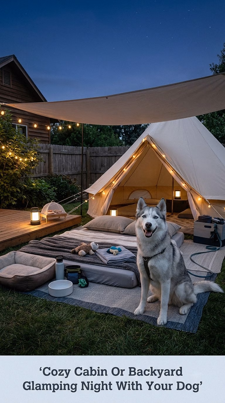 Cozy Cabin Or Backyard Glamping Night With Your Dog