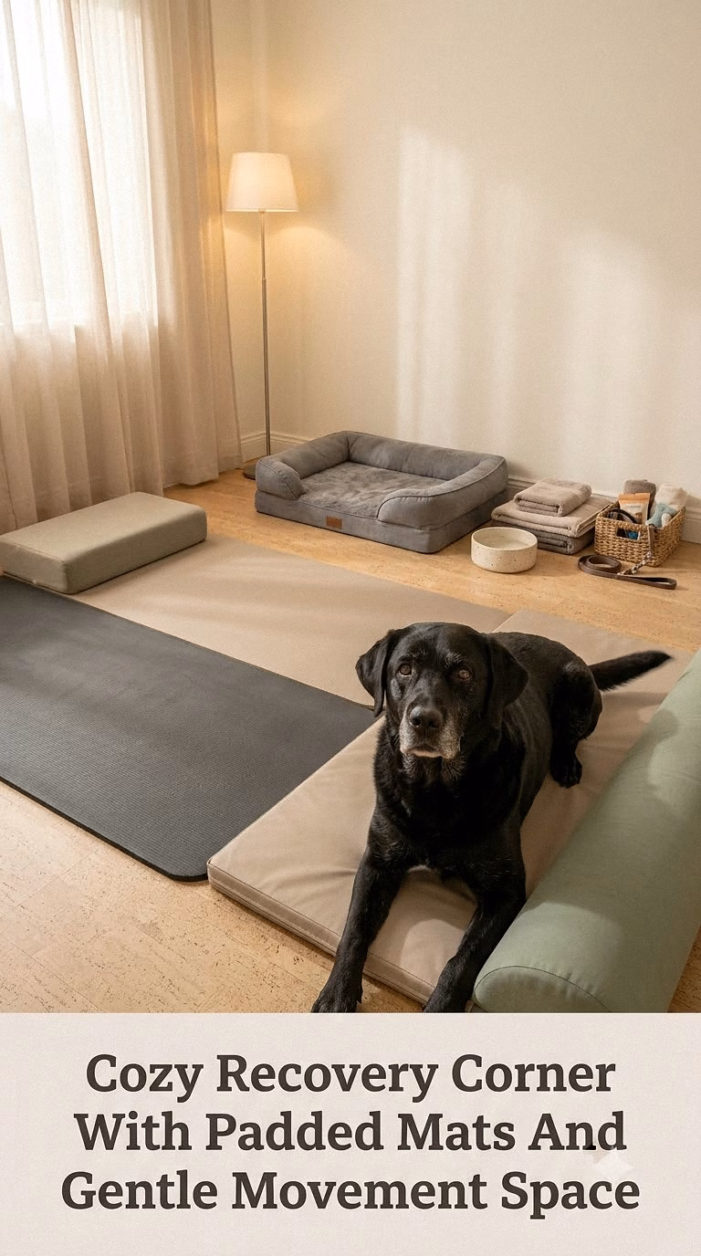 Cozy Recovery Corner With Padded Mats And Gentle Movement Space