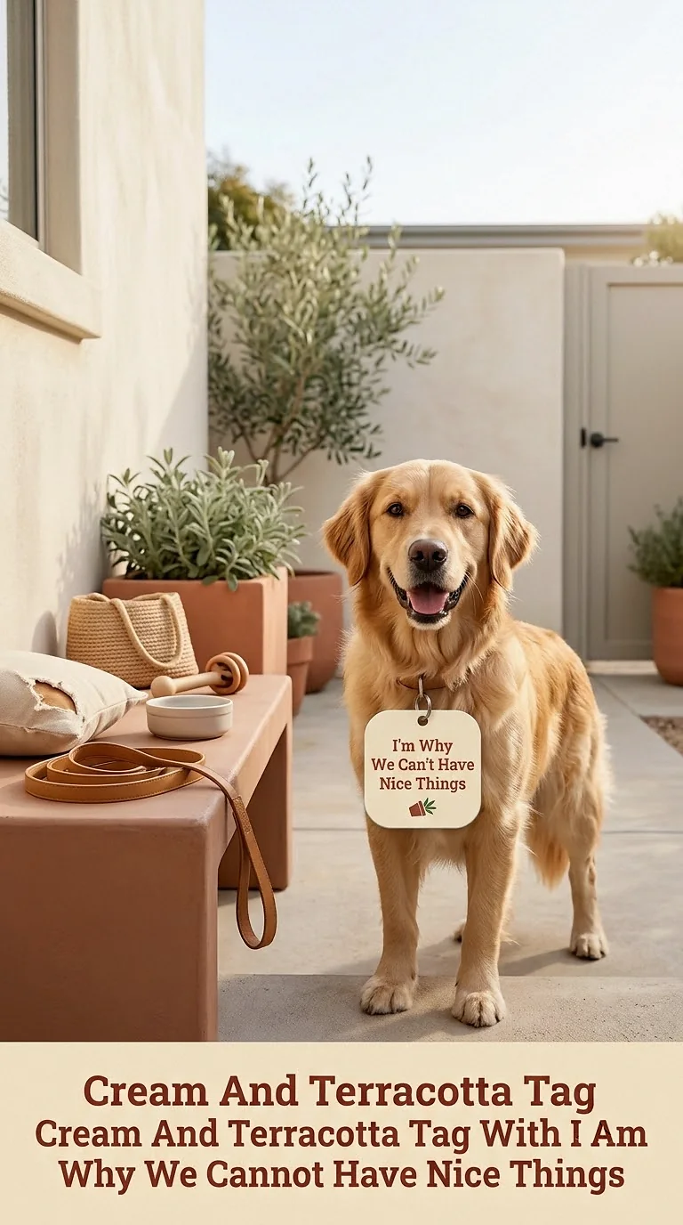 Cream And Terracotta Tag With I Am Why We Cannot Have Nice Things