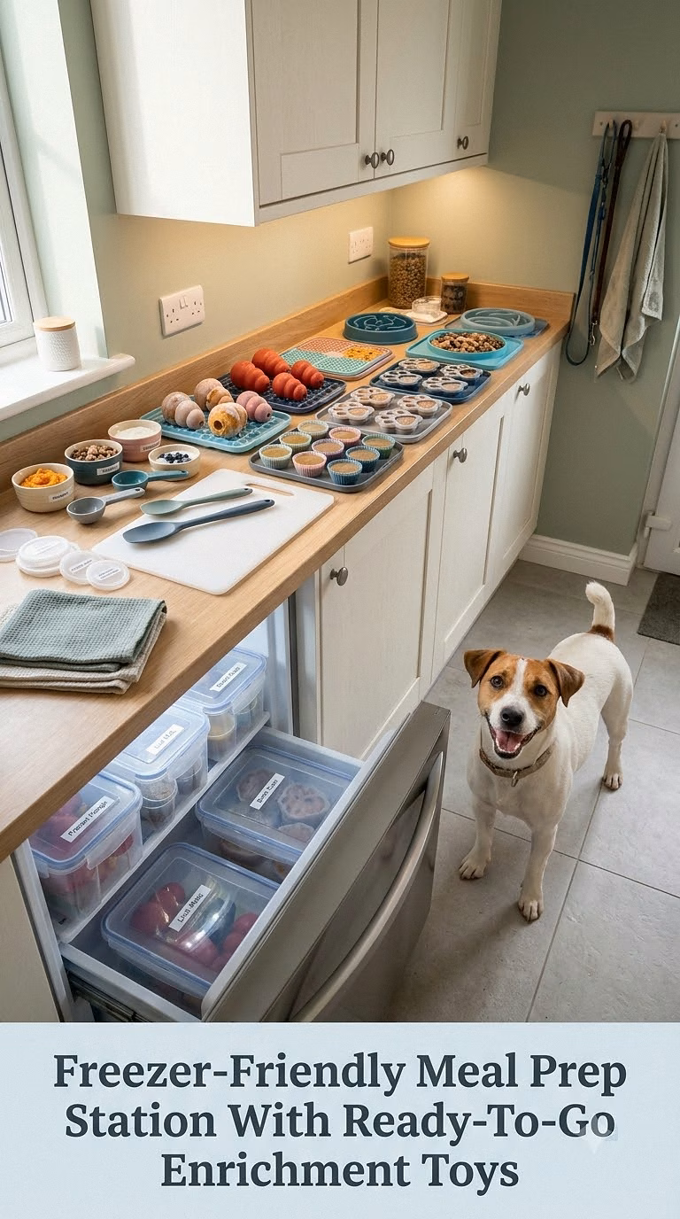Freezer-Friendly Meal Prep Station With Ready-To-Go Enrichment Toys