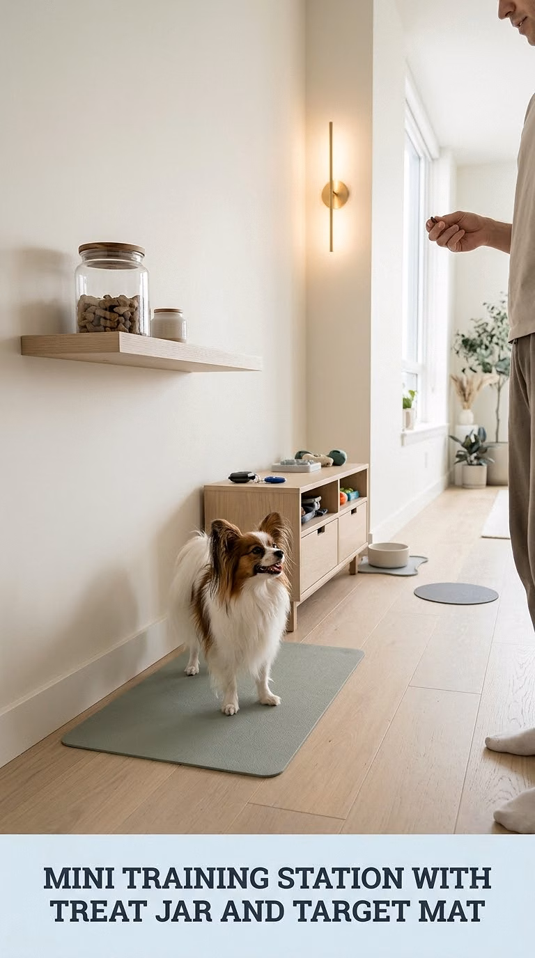 Mini Training Station With Treat Jar And Target Mat